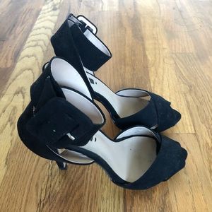 Black Strappy Stiletto Zara Heels (6)